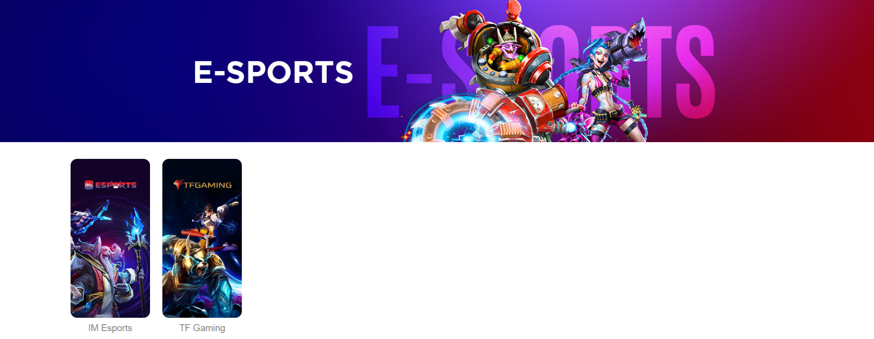 Jibets-Available-Games-E-Sports